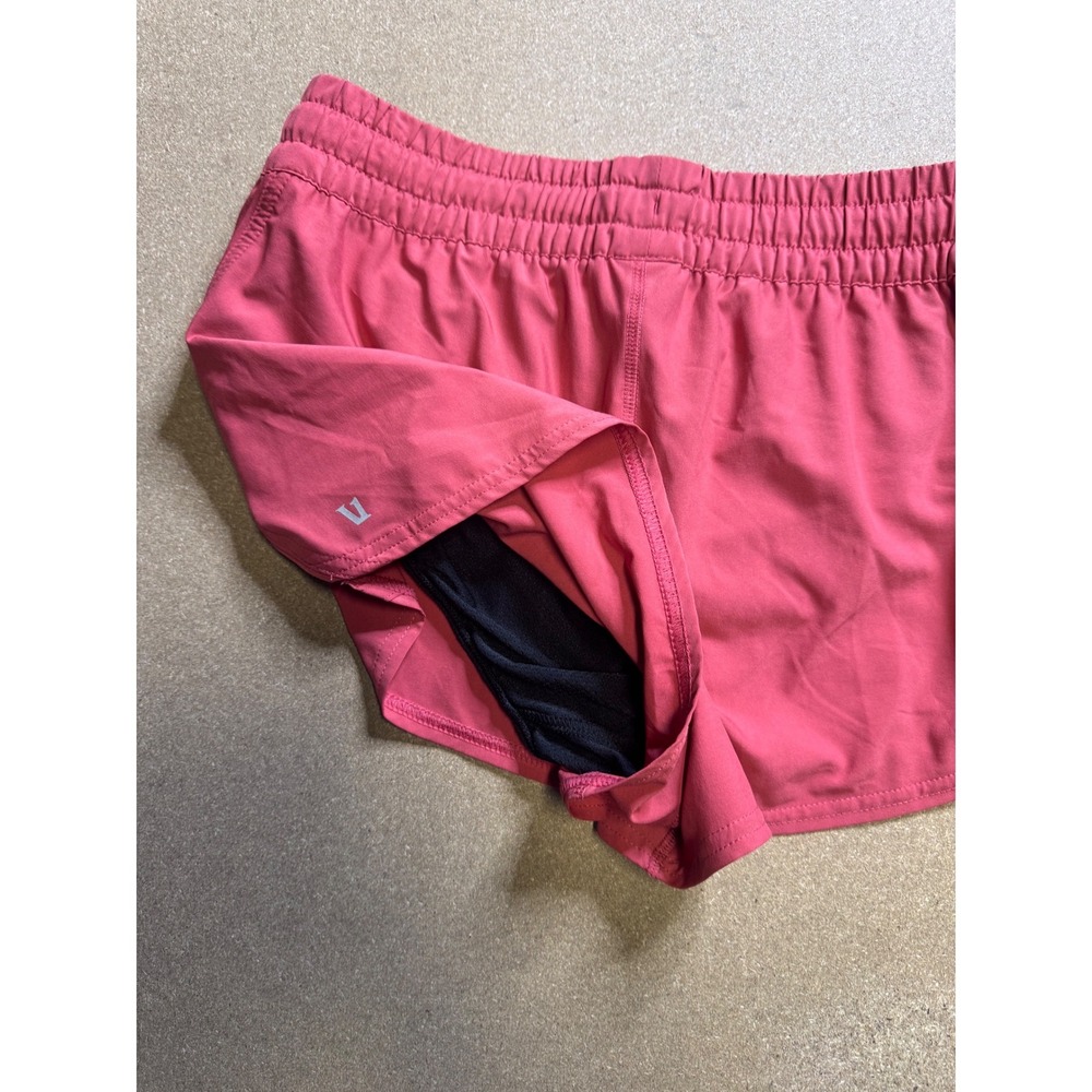 Vuori Women's Running Shorts Coral Pink Performance Zipper Pocket  S $78 - Picture 4 of 7